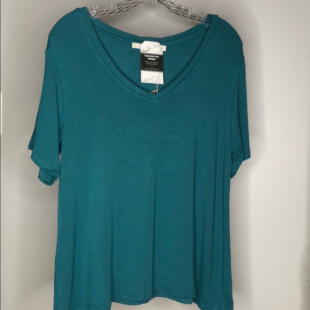 Teal Tee top - Picture 3 of 4